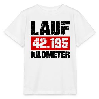 Run 26.2 mile marathon challenge - Stanley/Stella MINI CREATOR Kids’ T-Shirt - white - Front - Maike (125cm)