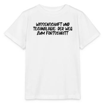 Wissenschaft - Wissenschaft und Technologie: Der - Stanley/Stella Kinder T-Shirt MINI CREATOR  - Weiß - Vorne - Maike (125cm)