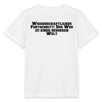 Wissenschaft - Wissenschaftlicher Fortschritt: - Stanley/Stella Kinder T-Shirt MINI CREATOR  - Weiß - Vorne - Maike (125cm)