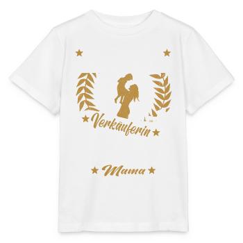 Verkäuferin Muttertag Einzelhandel Verkäufer - Stanley/Stella Kinder T-Shirt MINI CREATOR  - Weiß - Vorne - Maike (125cm)