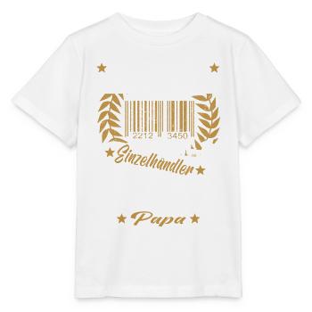 Verkäufer Vatertag Einzelhandel Einzelhändler Papa - Stanley/Stella Kinder T-Shirt MINI CREATOR  - Weiß - Vorne - Maike (125cm)
