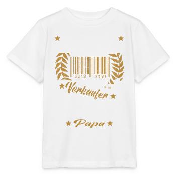 Verkäufer Vatertag Einzelhandel Einzelhändler Papa - Stanley/Stella Kinder T-Shirt MINI CREATOR  - Weiß - Vorne - Maike (125cm)