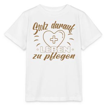 Altenpfleger Altenpflege Pfleger Vater Pflege - Stanley/Stella Kinder T-Shirt MINI CREATOR  - Weiß - Vorne - Maike (125cm)