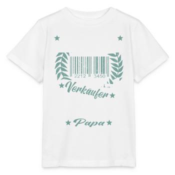 Verkäufer Vatertag Einzelhandel Einzelhändler Papa - Stanley/Stella Kinder T-Shirt MINI CREATOR  - Weiß - Vorne - Maike (125cm)