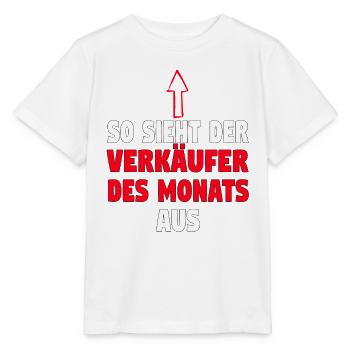 Verkäufer Vatertag Einzelhandel Einzelhändler Papa - Stanley/Stella Kinder T-Shirt MINI CREATOR  - Weiß - Vorne - Maike (125cm)