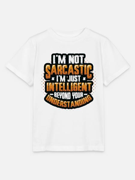 Intelligenter Sarkasmus, Jenseits des Verstehens - Stanley/Stella Kinder T-Shirt MINI CREATOR - Weiß