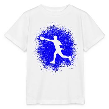 Joueurs de flag football américain Hommes - T-shirt bio MINI CREATOR Stanley/Stella Enfant - blanc - Devant - Maike (125cm)