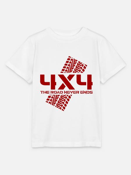 Offroad Fahrzeug 4x4 - Stanley/Stella Kinder T-Shirt MINI CREATOR - Weiß