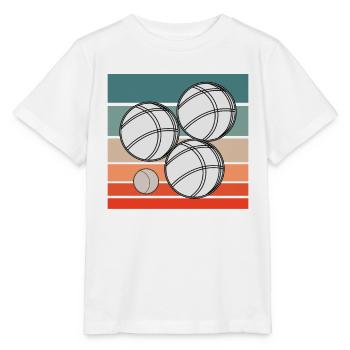 Boule Boccia Ball Sports Petanque Balls Game - Stanley/Stella MINI CREATOR Kids’ T-Shirt - white - Front - Maike (125cm)