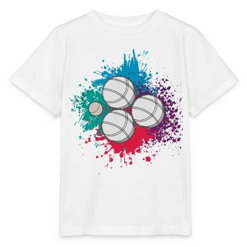Boule Boccia Ball Sports Petanque Balls Game - Stanley/Stella MINI CREATOR Kids’ T-Shirt - white - Front - Maike (125cm)