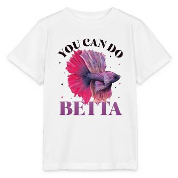 Détention de poisson betta - T-shirt bio MINI CREATOR Stanley/Stella Enfant - blanc - Devant - Maike (125cm)