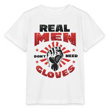 Echte Männer Brauchen Keine Handschuhe - Stanley/Stella Kinder T-Shirt MINI CREATOR  - Weiß - Vorne - Maike (125cm)