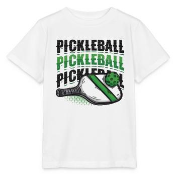 Pickleball-Liebhaber - Stanley/Stella Kinder T-Shirt MINI CREATOR  - Weiß - Vorne - Maike (125cm)