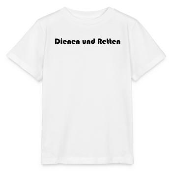 Feuerwehr - Dienen und Retten - Stanley/Stella Kinder T-Shirt MINI CREATOR  - Weiß - Vorne - Maike (125cm)