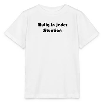 Feuerwehr - Mutig in jeder Situation - Stanley/Stella Kinder T-Shirt MINI CREATOR  - Weiß - Vorne - Maike (125cm)