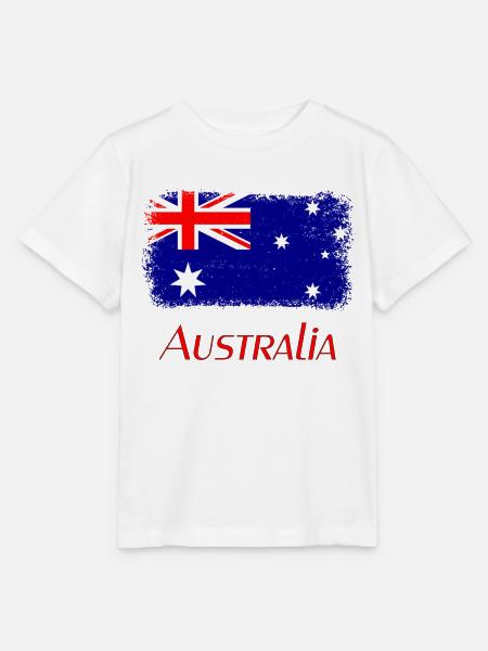 Australien Nationalflagge Australia - Stanley/Stella Kinder T-Shirt MINI CREATOR - Weiß