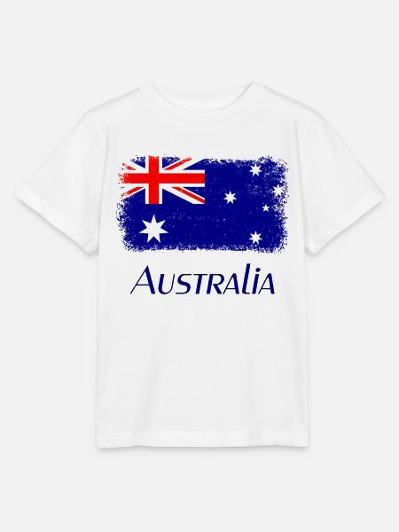 Australien, Flagge, Flag from Australia - Stanley/Stella Kinder T-Shirt MINI CREATOR  - Weiß