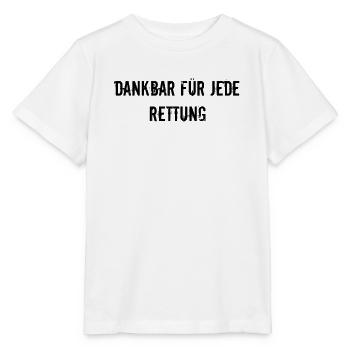 Feuerwehr - Dankbar für jede Rettung - Stanley/Stella Kinder T-Shirt MINI CREATOR  - Weiß - Vorne - Maike (125cm)