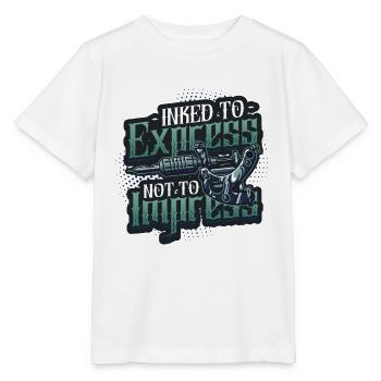 Encré pour exprimer, pas pour impressionner le tatouage - T-shirt bio MINI CREATOR Stanley/Stella Enfant - blanc - Devant - Maike (125cm)