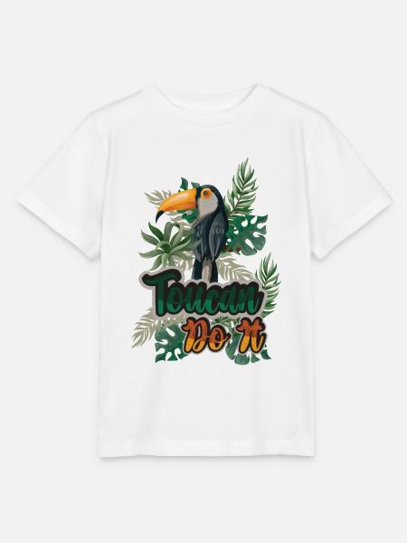Toucan Do It - Stanley/Stella Kinder T-Shirt MINI CREATOR - Weiß