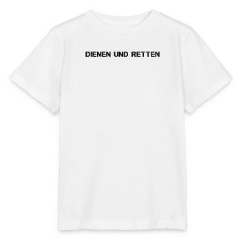 Feuerwehr - Dienen und Retten - Stanley/Stella Kinder T-Shirt MINI CREATOR  - Weiß - Vorne - Maike (125cm)