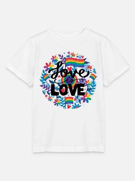 Pride LGBT Liebe gewinnt, wir sind queer und stolz - Stanley/Stella Kinder T-Shirt MINI CREATOR  - Weiß
