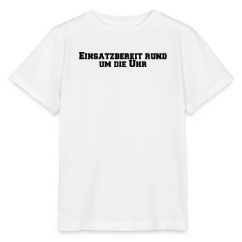 Feuerwehr - Einsatzbereit rund um die Uhr - Stanley/Stella Kinder T-Shirt MINI CREATOR  - Weiß - Vorne - Maike (125cm)