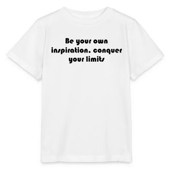 Fitness - Soyez votre propre inspiration, conquérez votre - T-shirt bio MINI CREATOR Stanley/Stella Enfant - blanc - Devant - Maike (125cm)