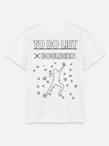 Bouldern Boulder Klettern Boulderer Bouldering - Stanley/Stella Kinder T-Shirt MINI CREATOR  - Weiß