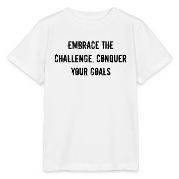 Fitness - Relevez le défi, conquérez votre - T-shirt bio MINI CREATOR Stanley/Stella Enfant - blanc - Devant - Maike (125cm)