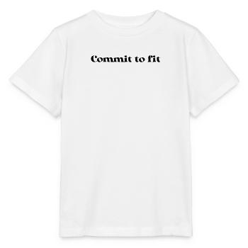 Fitness - Commit to fit - Stanley/Stella MINI CREATOR Kids’ T-Shirt - white - Front - Maike (125cm)
