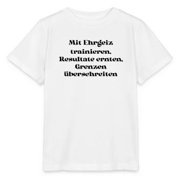 Fitness - Mit Ehrgeiz trainieren, Resultate - Stanley/Stella Kinder T-Shirt MINI CREATOR  - Weiß - Vorne - Maike (125cm)