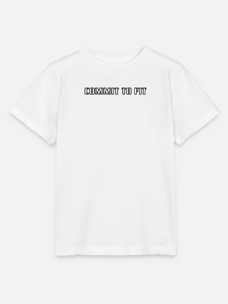 Fitness - Commit to fit - Stanley/Stella Kinder T-Shirt MINI CREATOR - Weiß