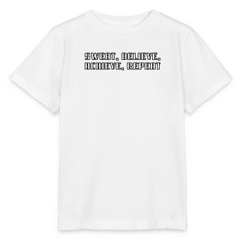 Fitness - Sweat, believe, achieve, repeat - Stanley/Stella MINI CREATOR Kids’ T-Shirt - white - Front - Maike (125cm)