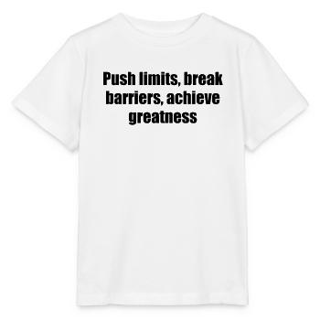Fitness - Push limits, break barriers, achieve - Stanley/Stella MINI CREATOR Kids’ T-Shirt - white - Front - Maike (125cm)