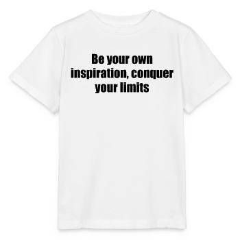 Fitness - Soyez votre propre inspiration, conquérez votre - T-shirt bio MINI CREATOR Stanley/Stella Enfant - blanc - Devant - Maike (125cm)