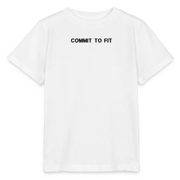 Fitness - Commit to fit - Stanley/Stella MINI CREATOR Kids’ T-Shirt - white - Front - Maike (125cm)