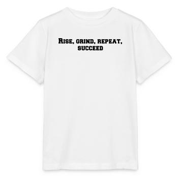 Fitness - Rise, grind, repeat, succeed - Stanley/Stella MINI CREATOR Kids’ T-Shirt - white - Front - Maike (125cm)