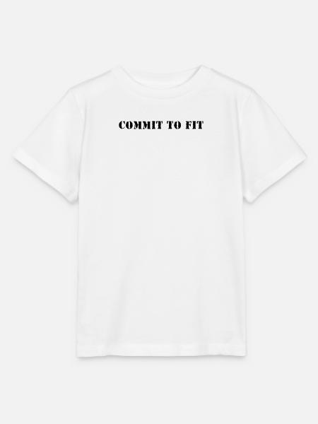 Fitness - Commit to fit - Stanley/Stella Kinder T-Shirt MINI CREATOR - Weiß