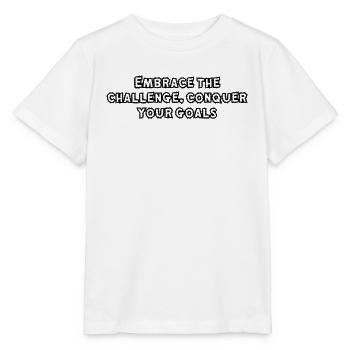 Fitness - Relevez le défi, conquérez votre - T-shirt bio MINI CREATOR Stanley/Stella Enfant - blanc - Devant - Maike (125cm)