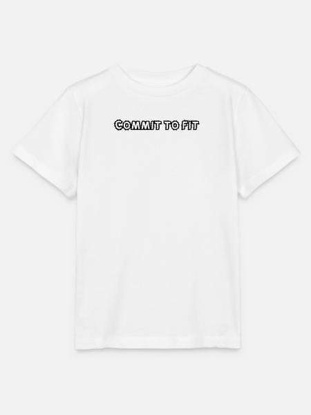 Fitness - Commit to fit - Stanley/Stella Kinder T-Shirt MINI CREATOR  - Weiß