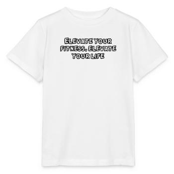 Fitness - Elevate your fitness, elevate your life - Stanley/Stella MINI CREATOR Kids’ T-Shirt - white - Front - Maike (125cm)