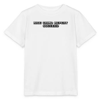 Fitness - Rise, grind, repeat, succeed - Stanley/Stella MINI CREATOR Kids’ T-Shirt - white - Front - Maike (125cm)