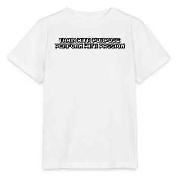 Fitness - Train with purpose, perform with - Stanley/Stella MINI CREATOR Kids’ T-Shirt - white - Front - Maike (125cm)