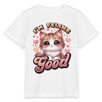 Drôle De Chat Dame, Chat Maman - T-shirt bio MINI CREATOR Stanley/Stella Enfant - blanc - Devant - Maike (125cm)