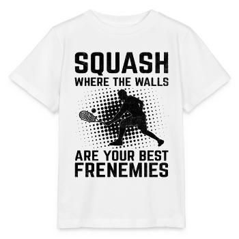 Squashspieler Squash Tennisspieler Raquetball Spor - Stanley/Stella Kinder T-Shirt MINI CREATOR  - Weiß - Vorne - Maike (125cm)