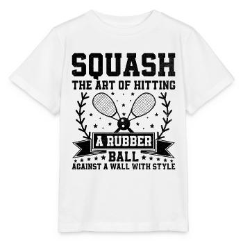 Squashspieler Squash-Tennisspieler Raquetball-Spor - Stanley/Stella Kinder T-Shirt MINI CREATOR  - Weiß - Vorne - Maike (125cm)