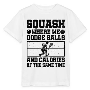 Squashspieler Squash Tennisspieler Raquetball Spor - Stanley/Stella Kinder T-Shirt MINI CREATOR  - Weiß - Vorne - Maike (125cm)