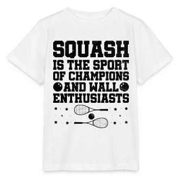 Squashspieler Squash-Tennisspieler Raquetball-Spor - Stanley/Stella Kinder T-Shirt MINI CREATOR  - Weiß - Vorne - Maike (125cm)