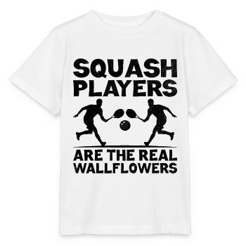 Squashspieler Squash-Tennisspieler Raquetball-Spor - Stanley/Stella Kinder T-Shirt MINI CREATOR  - Weiß - Vorne - Maike (125cm)